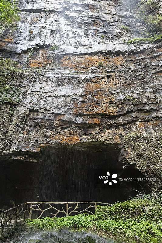 贵州省遵义市十二背后双河谷：景区一角图片素材