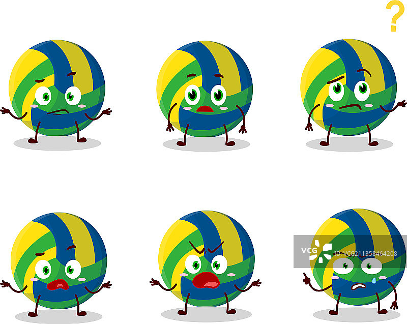 排球卡通角色图片素材