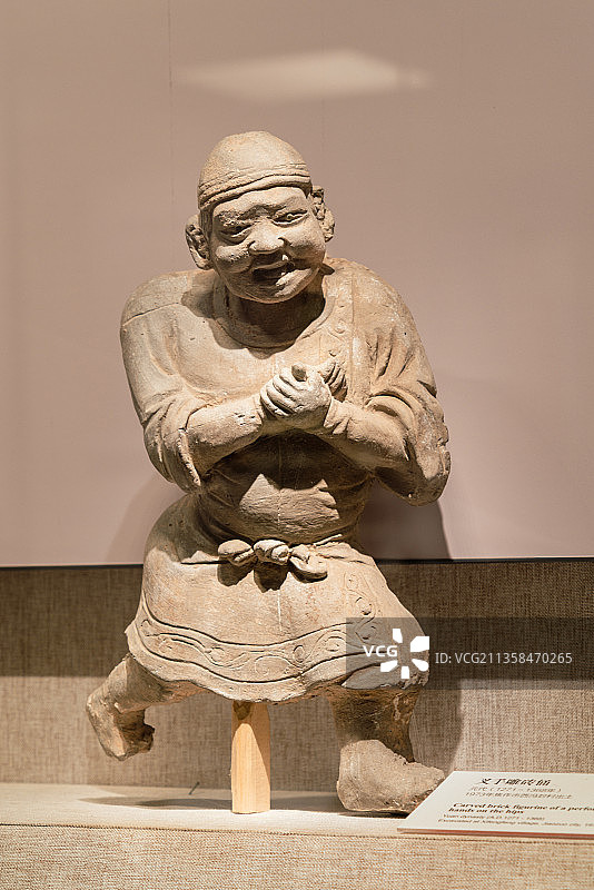 元杂剧人物砖雕俑图片素材