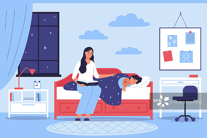 儿童睡觉图片素材