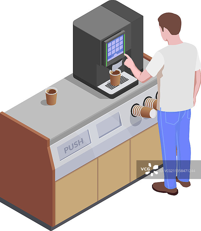 自助咖啡组合图片素材