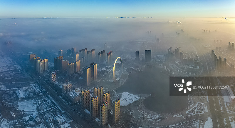 生命之环晨雾图片素材