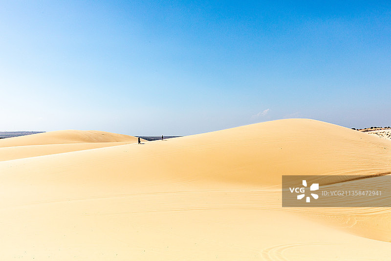 越南美奈白沙丘图片素材