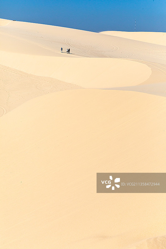 越南美奈白沙丘图片素材