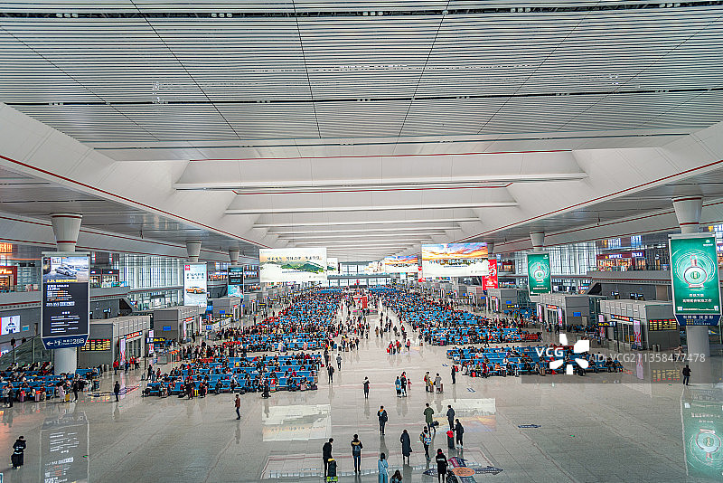 航拍贵阳北站图片素材