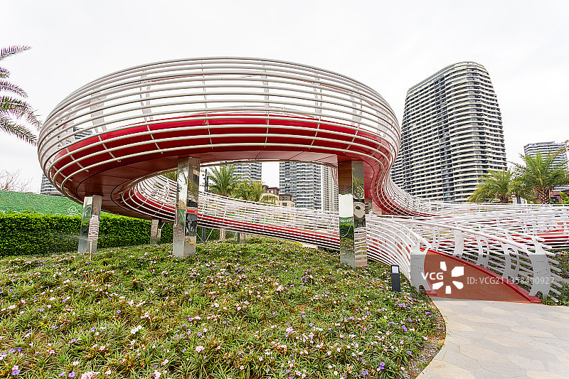 汕尾保利金町湾天桥图片素材