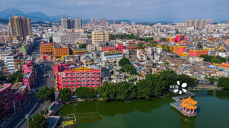 广东省汕尾市海丰县南湖亭风景图片图片素材