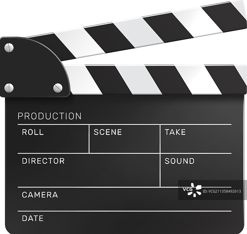 电影场记板写实构图图片素材