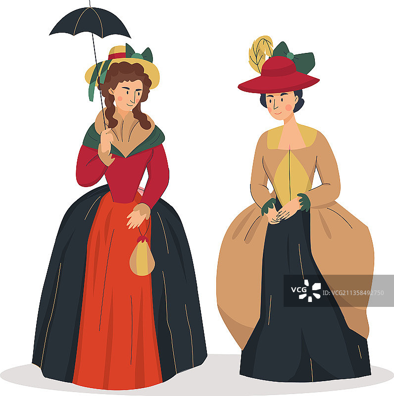 贵妇人行走图片素材