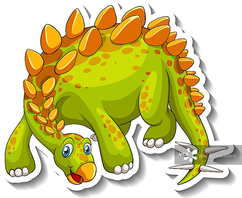 剑龙卡通人物贴纸图片素材