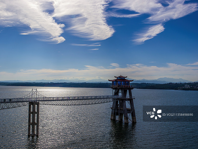 河南洛阳嵩县陆浑水库图片素材