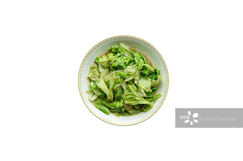 素炒莲白图片素材