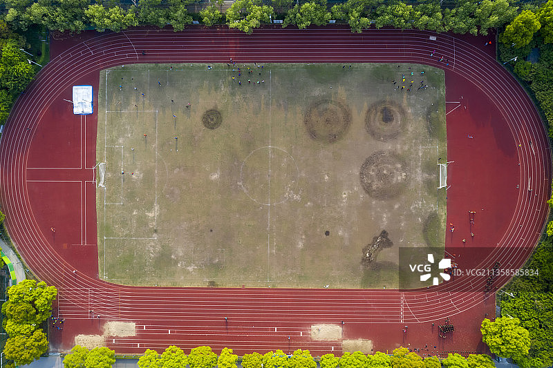 上海体育学院足球场图片素材