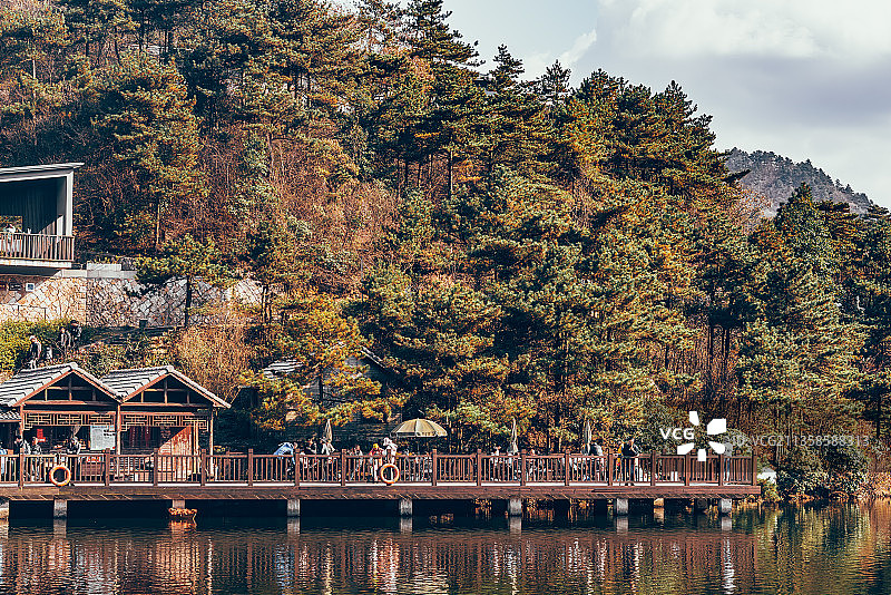 大明山大明湖秋色图片素材