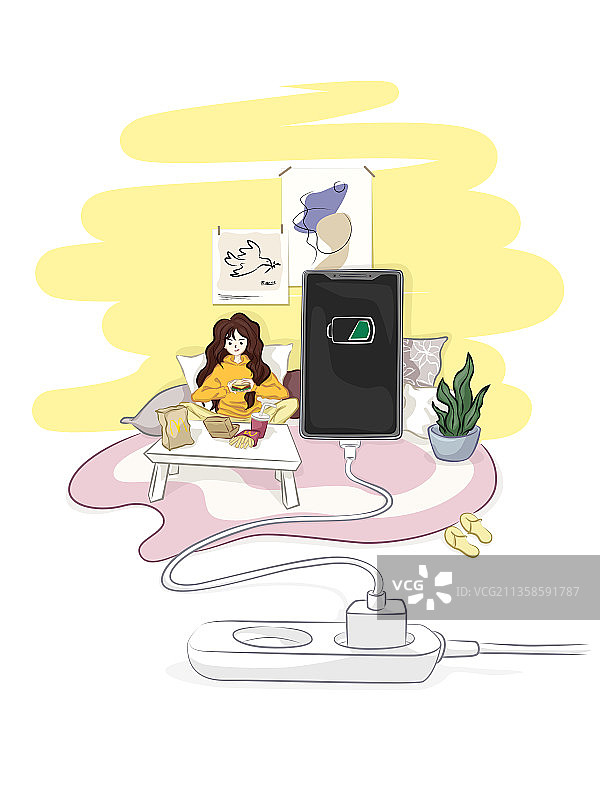 我的手机依赖症图片素材