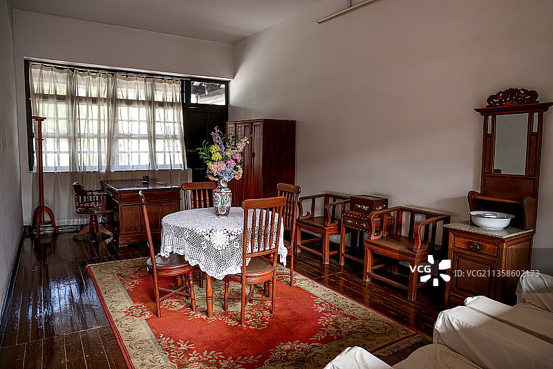 黄埔军校内孙中山办公室图片素材