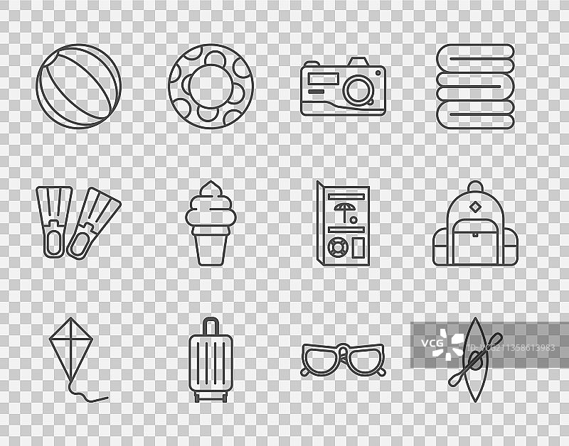 风筝、皮划艇或独木舟和桨照片图片素材