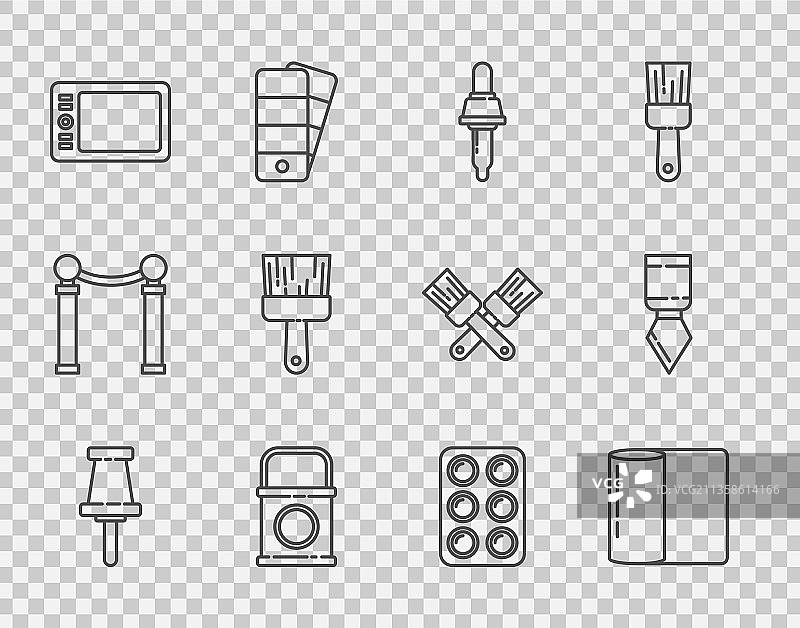 图钉卷纸巾和移液器图片素材
