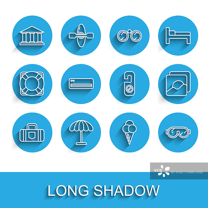 旅行箱防晒伞套装图片素材