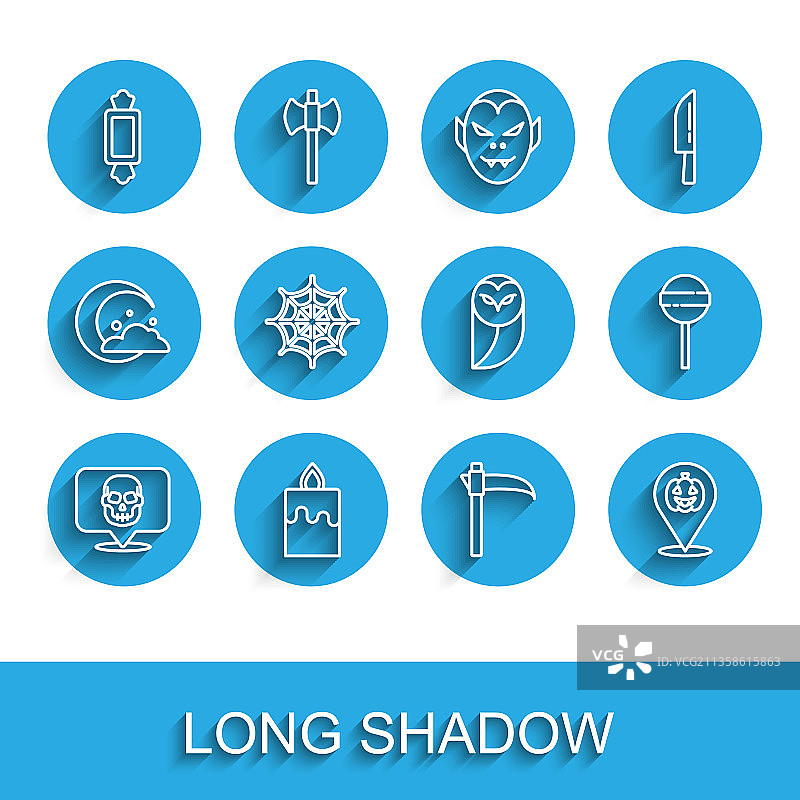 骷髅燃烧的蜡烛糖果镰刀图片素材