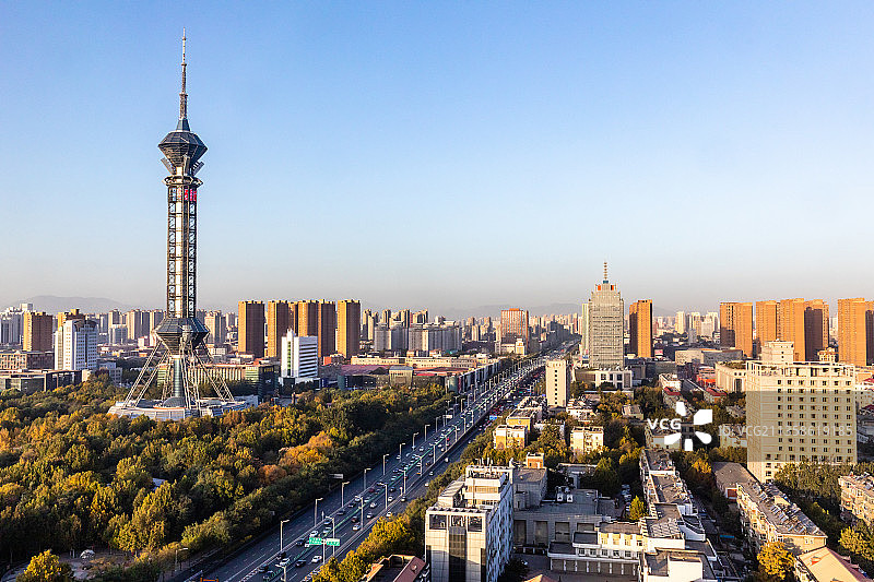 河北石家庄城市风光图片素材