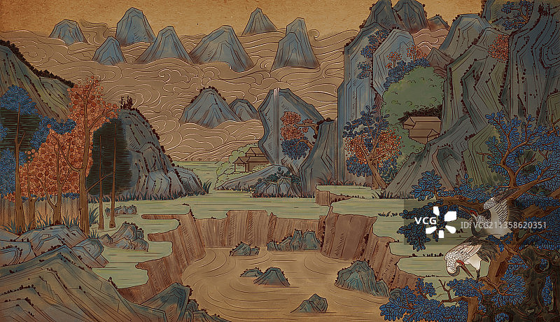 古风插画图片素材