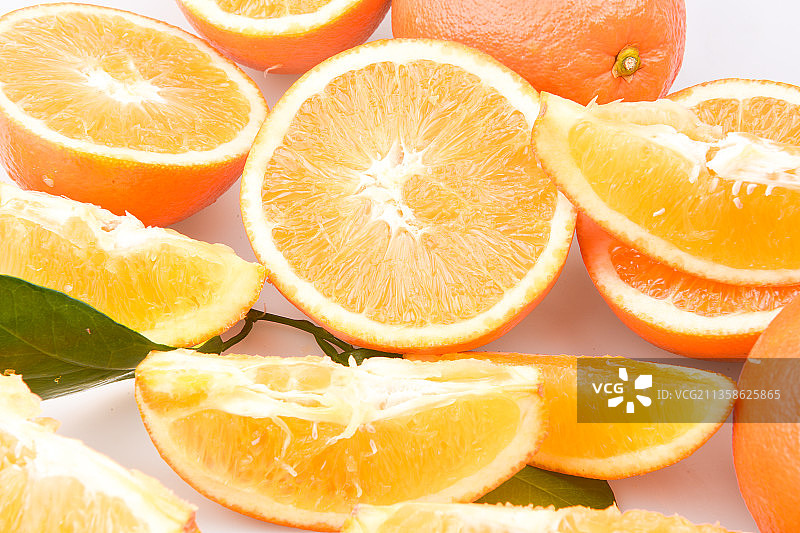 健康食物赣南脐橙精品水果白底棚拍图片素材