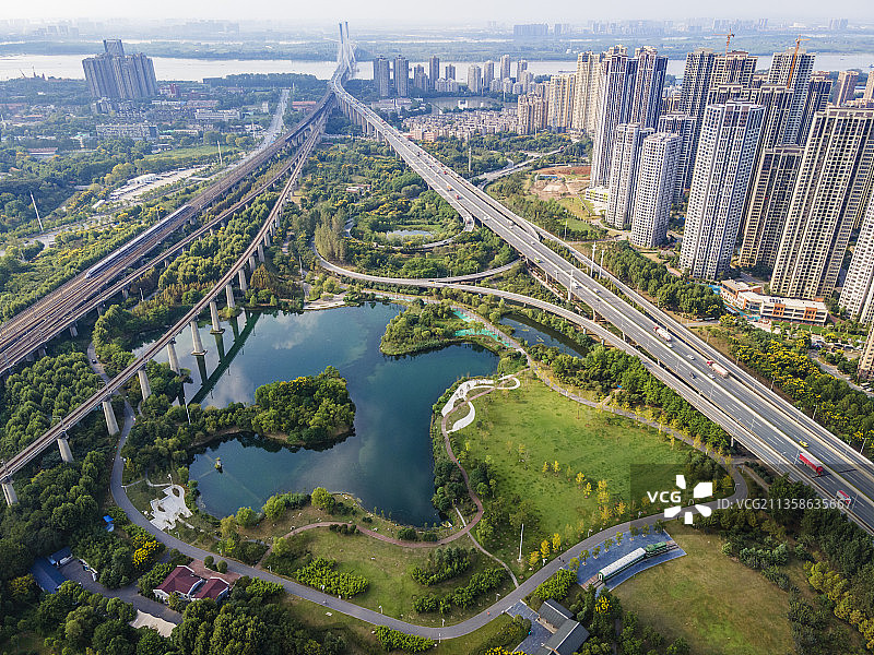 武汉戴家湖公园图片素材