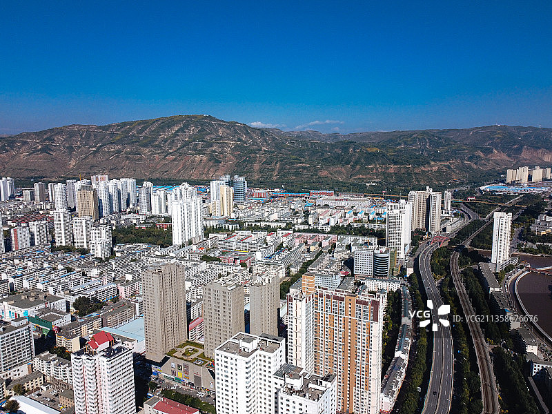 西宁 城西区 胜利路 人民公园 国贸大厦 锦绣江南 新宁桥图片素材