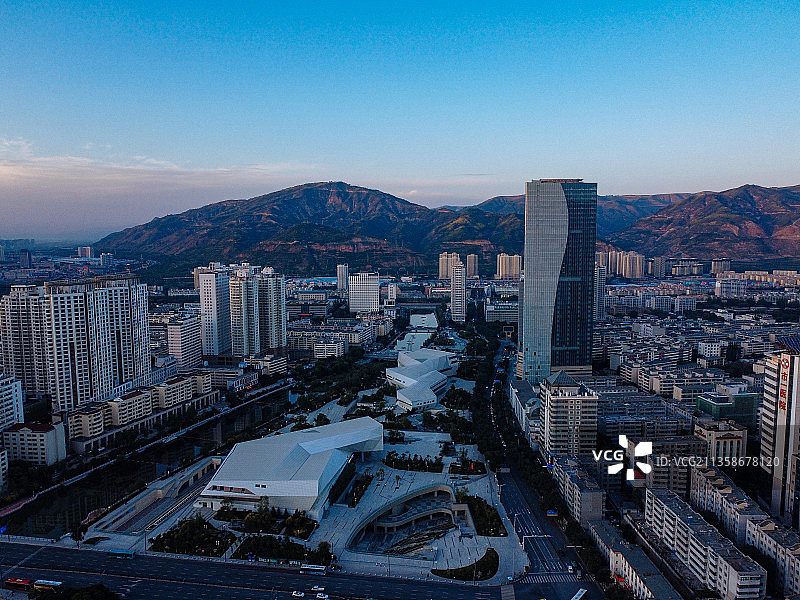 西宁市 城西区 中心广场 五四大街 长江路 南川河 黄河路图片素材