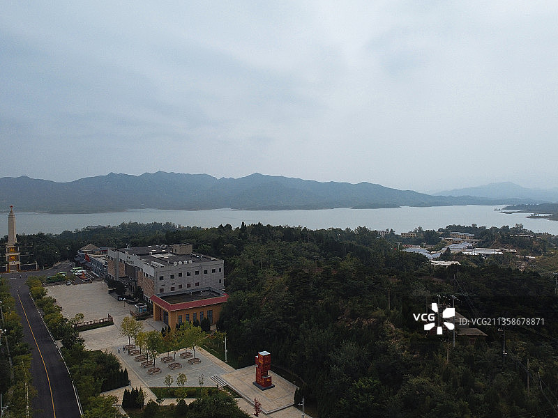 西柏坡 西柏坡纪念馆 平山县 迎宾路 纪念碑 岸南水库 革命图片素材