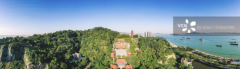 航拍广州南沙天后宫景区图片素材