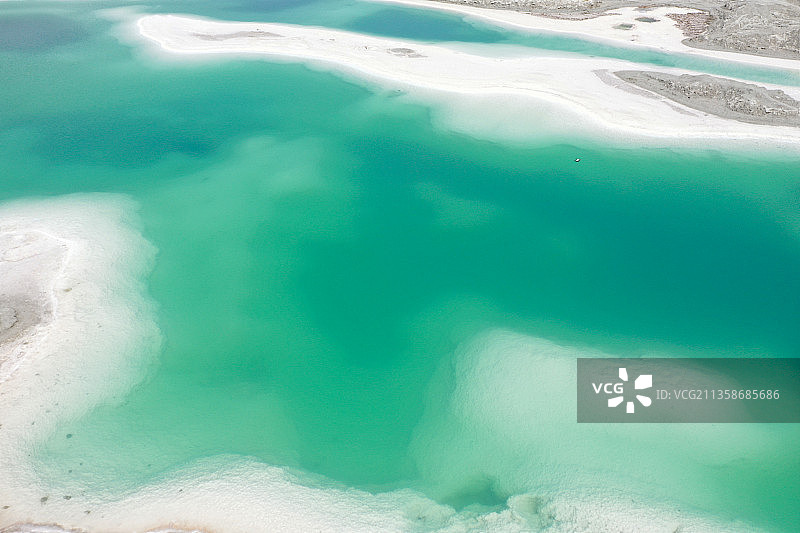 大柴旦翡翠湖图片素材