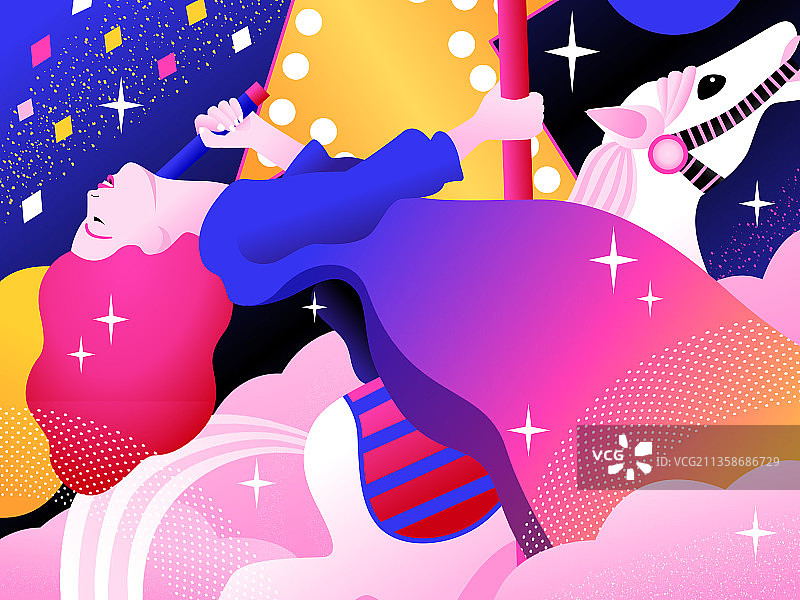 旋转木马图片素材