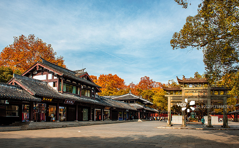 杭州岳庙广场图片素材