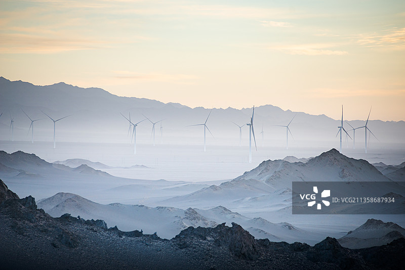 青海黑山戈壁风光图片素材