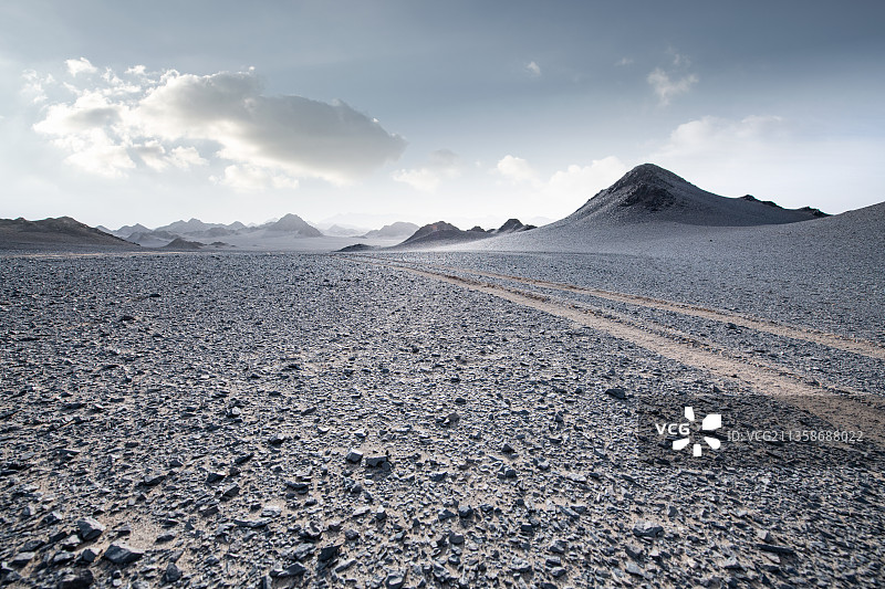 青海黑山戈壁地貌图片素材