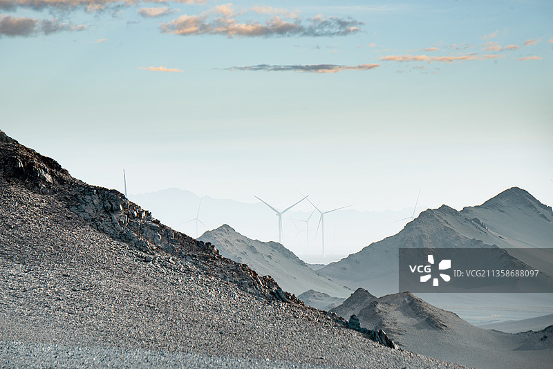 青海黑山戈壁地貌图片素材