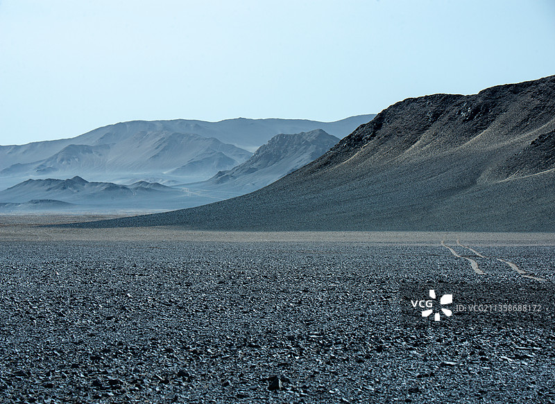 青海黑山戈壁地貌图片素材