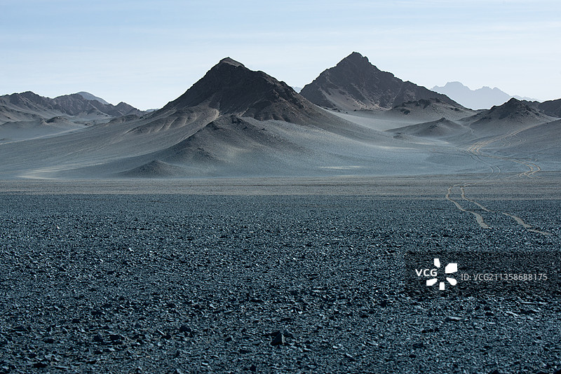 青海黑山戈壁地貌图片素材