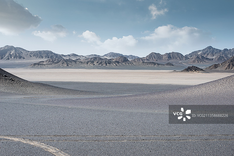 青海黑山戈壁地貌图片素材