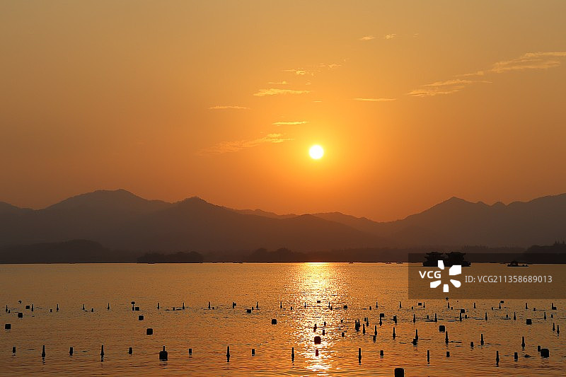 杭州湖滨公园图片素材