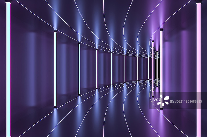 人造空间，霓虹灯，未来，背景，空的，商务图片素材