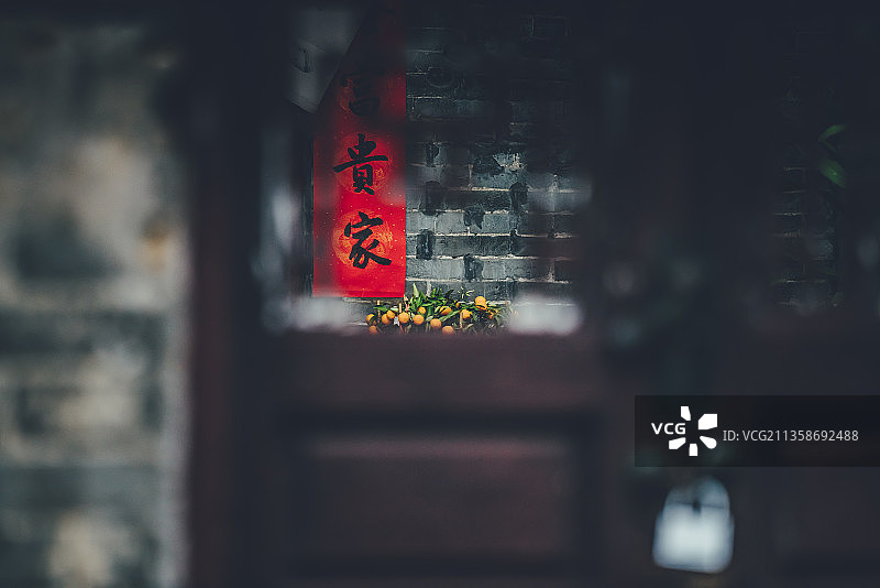 珠海南门接霞庄祠堂图片素材