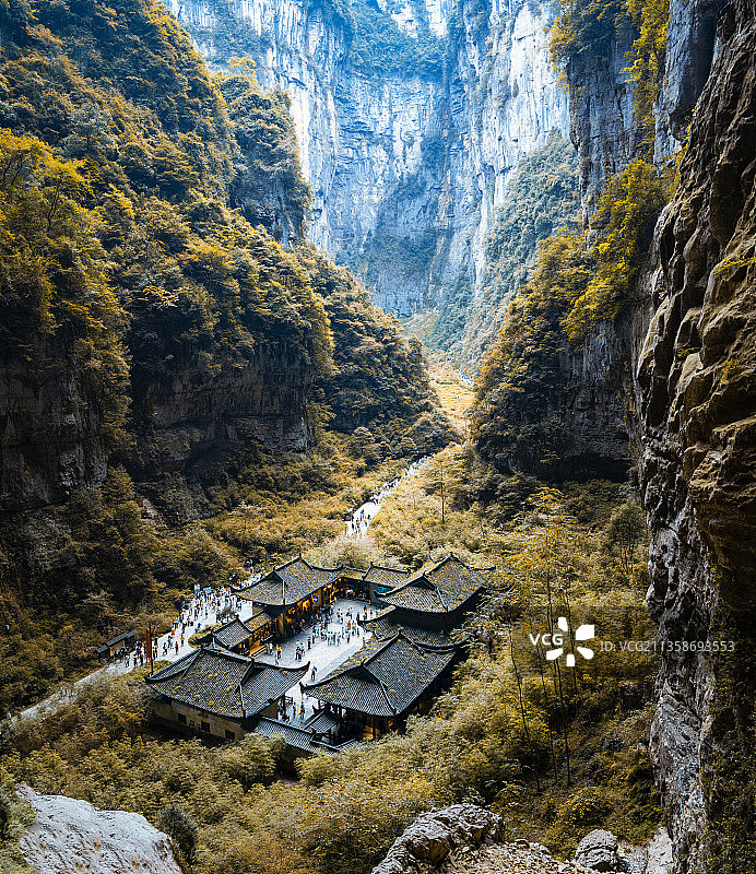 重庆天龙天坑图片素材