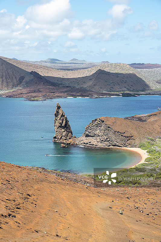 巴托洛梅岛属于加拉帕戈斯群岛，是一个火山小岛图片素材