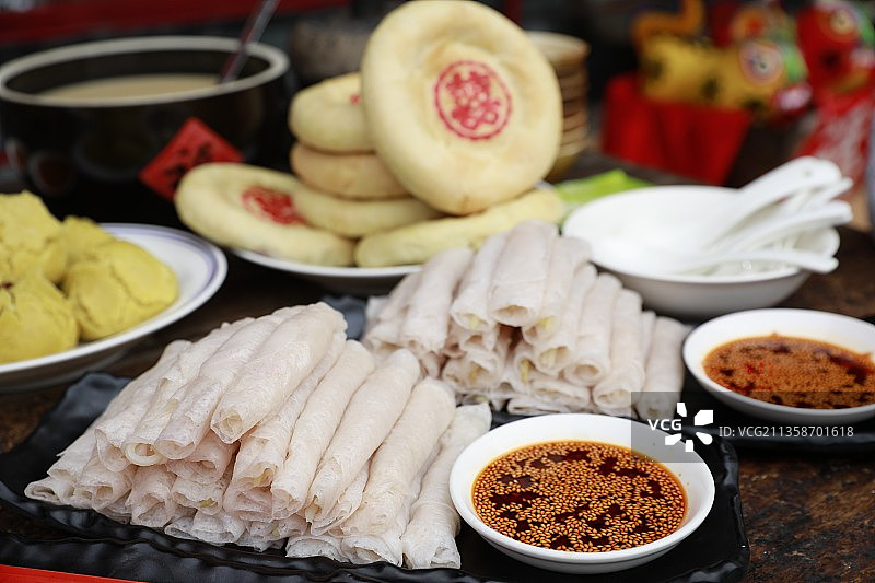 陕西子长煎饼图片素材