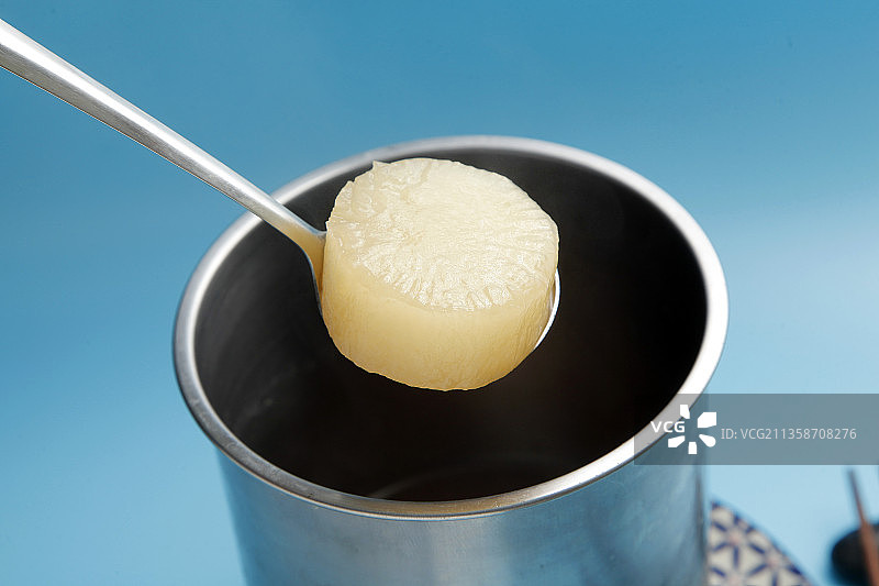 关东煮白萝卜特写图片素材