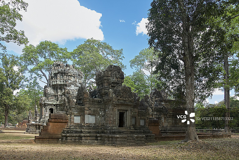 柬埔寨暹粒，吴哥窟，周萨神庙，印度教神庙，世界文化遗产图片素材