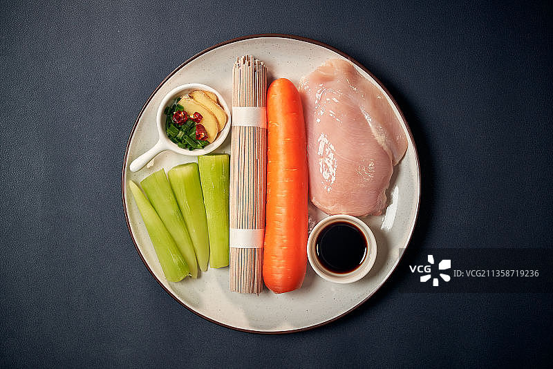 一顿健康面食食材图片素材